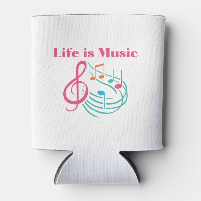 Das Leben ist Musik Dosenkühler (Vorderseite)