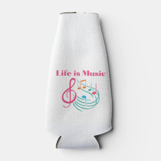 Das Leben ist Musik Flaschenkühler