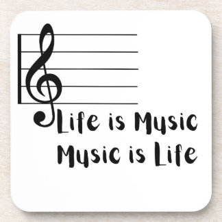 Das Leben ist Musik, Musik ist das Leben Getränkeuntersetzer