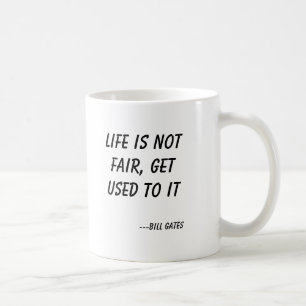 Das Leben ist nicht, sich gewöhnen an es Kaffeetasse