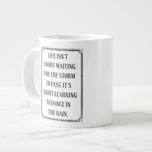 Das Leben ist nicht über den Sturm, lernen, Tasse