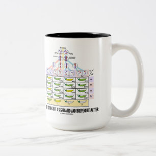 Das Leben ist nichts aber ein getrenntes Zweifarbige Tasse