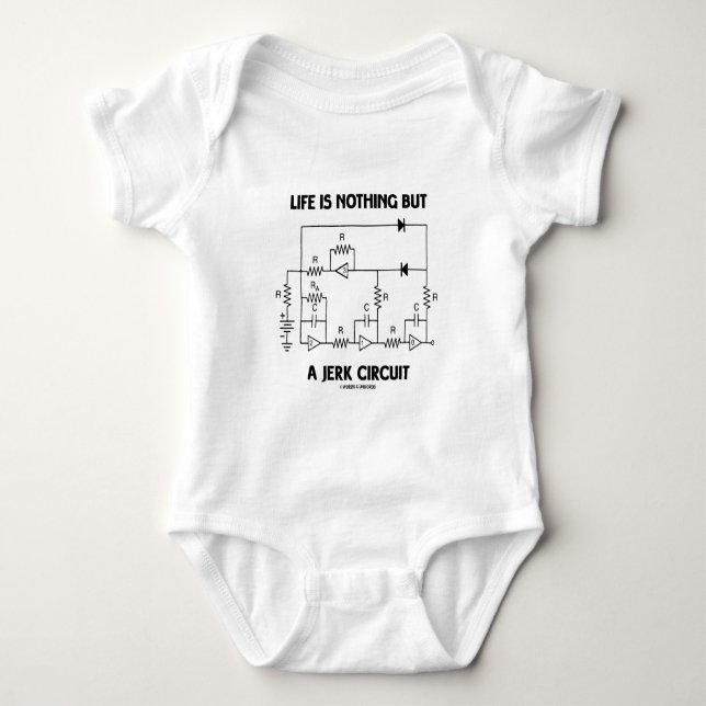 Das Leben ist nichts anderes als ein Jerk Circuit  Baby Strampler (Vorderseite)