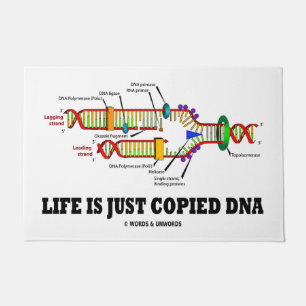 Das Leben ist nur kopierter DNA Molekularbiologie- Fußmatte