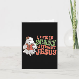 Das Leben ist ohne Jesus Christliches Halloween Re Karte