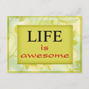 Das Leben ist phantastisch Postkarte
