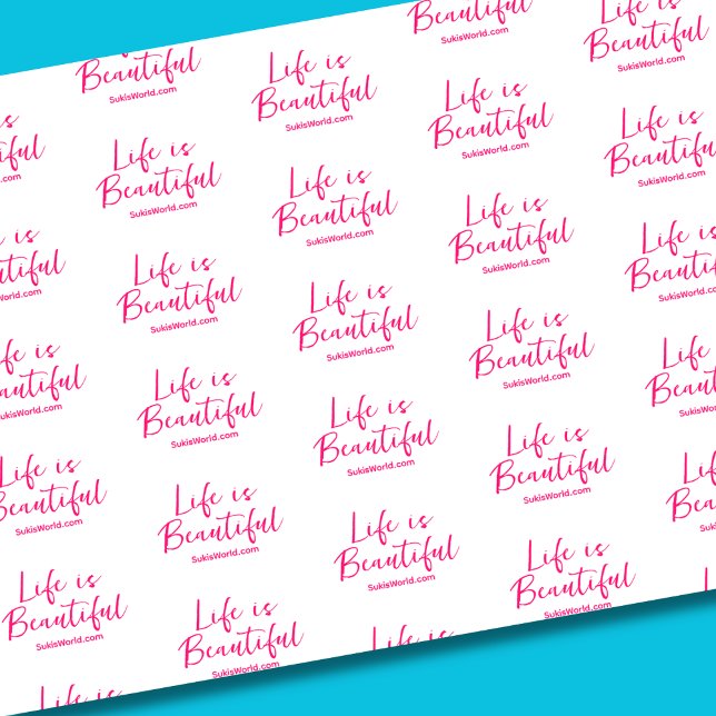 Das Leben ist schön Blog Brand Website Pink Seidenpapier (Von Creator hochgeladen)