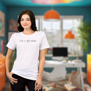 Das Leben ist schön   Blog-Markenbezeichnung Tri-Blend Shirt