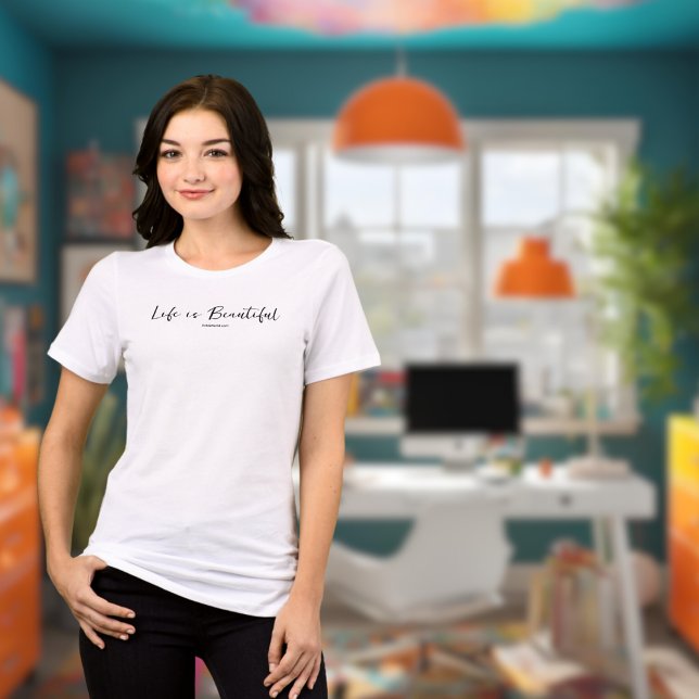 Das Leben ist schön | Blog-Markenbezeichnung Tri-Blend Shirt (Von Creator hochgeladen)