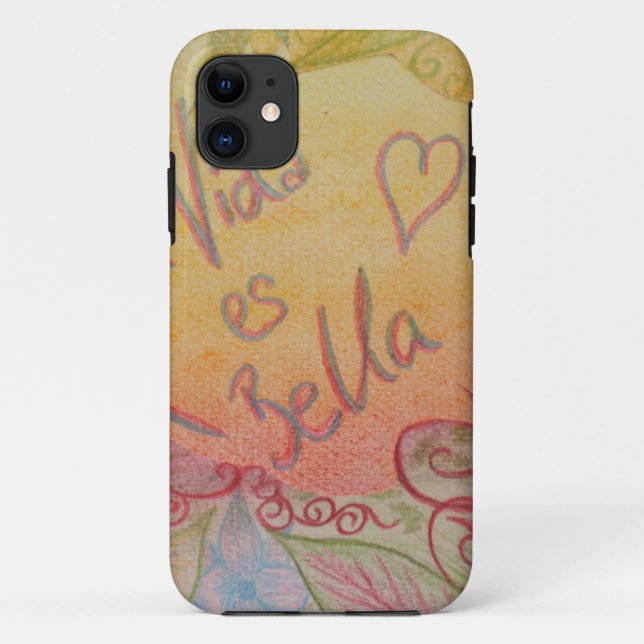 Das Leben ist schön Case-Mate iPhone Hülle (Rückseite)