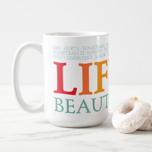 Das Leben ist schön Kaffeetasse