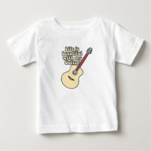 Das Leben ist schön mit meiner Gitarre. Positive W Baby T-shirt