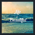 Das Leben ist schön Poster<br><div class="desc">Das Leben ist schön #quote #motivierend #sea #lifeisbeautiful</div>