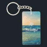 Das Leben ist schön Schlüsselanhänger<br><div class="desc">Das Leben ist schön #quote #motivierend #sea #lifeisbeautiful</div>