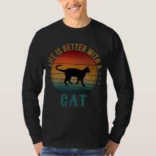 DAS LEBEN IST SCHÖNER MIT EINER KATZE T-Shirt