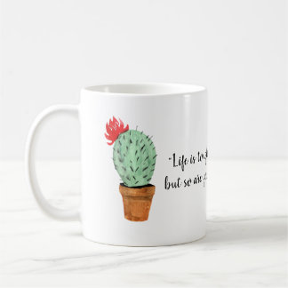 Das Leben ist stark, aber also sind Sie Kaffeetasse