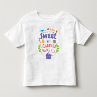 Das Leben ist süß im Haus von Oma Kleinkind T-shirt