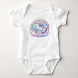 Das Leben ist süß magisch Unicorn Rainbow Castle Baby Strampler