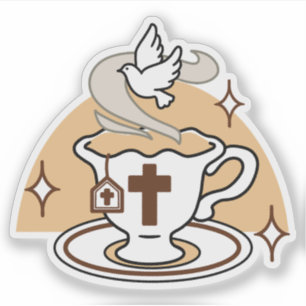 Das Leben ist süß mit Jesus - Christlicher Glaube Aufkleber