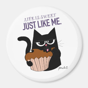 Das Leben ist süß - rundes Magnet