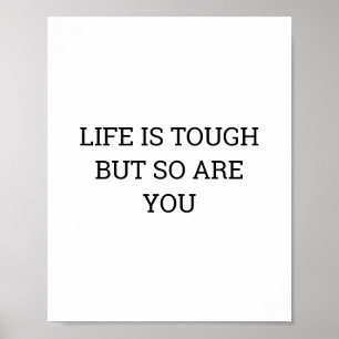 DAS LEBEN IST TOUTIV, ABER DU STEHST DICH QUOTE POSTER