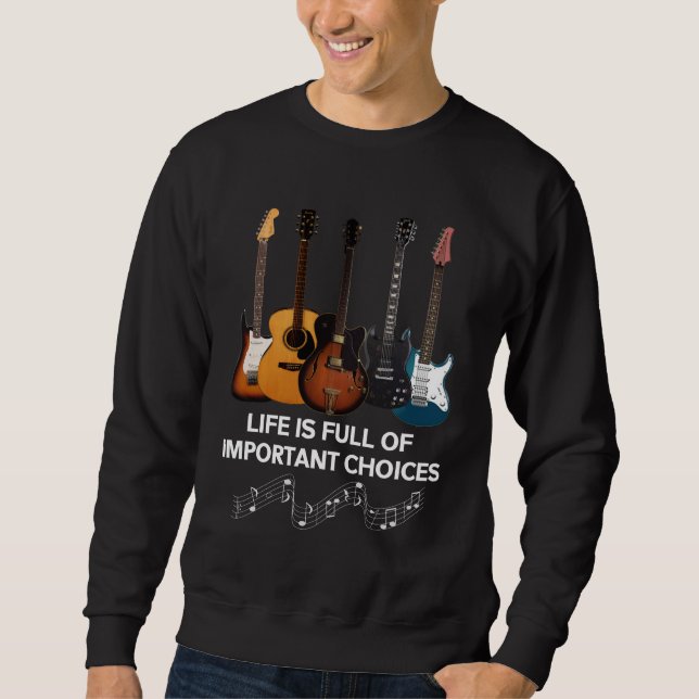 Das Leben ist voller wichtiger Entscheidungen Gita Sweatshirt (Vorderseite)