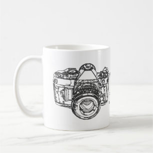 Das Leben ist wie ein Kamerazitat Kaffeetasse