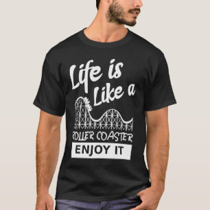 Das Leben ist wie ein Roller Untersetzer genießen  T-Shirt
