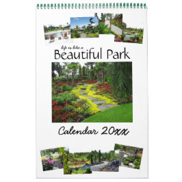 Das Leben ist wie ein schöner Parkkalender 20XX Kalender