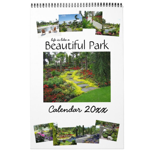 Das Leben ist wie ein schöner Parkkalender 20XX Kalender (Titelbild)