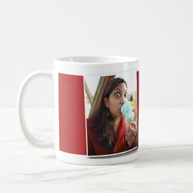 Das Leben ist wie eine Eiscremekegel Tasse (Links)
