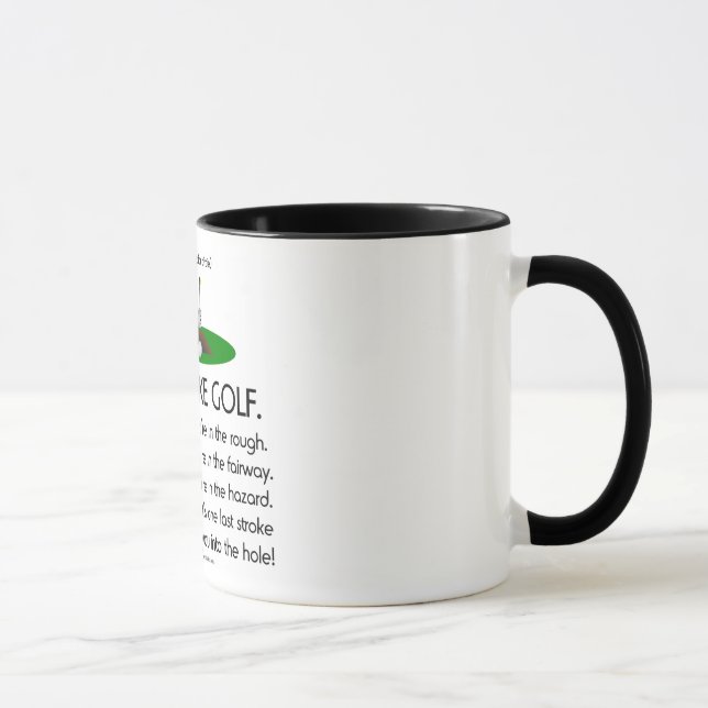 Das Leben ist wie Golf Tasse (Rechts)
