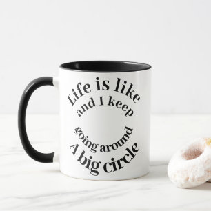 Das Leben ist wie Typografie Mod-Spaß Tasse