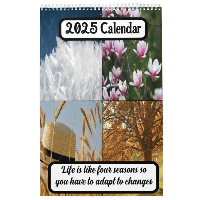 Das Leben ist wie vier Jahreszeiten 2025 Kalender (Titelbild)