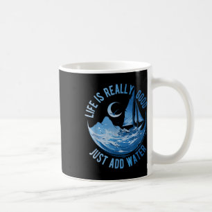 Das Leben ist wirklich gut, einfach Wasser hinzufü Kaffeetasse