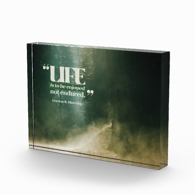 Das Leben ist zu genießen Fotoblock (Rechts)