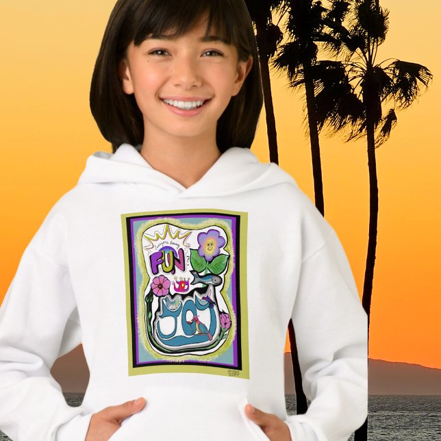 Das Leben ist zu kurz, Spaß haben! Whimsical Joy Hoodie (Von Creator hochgeladen)