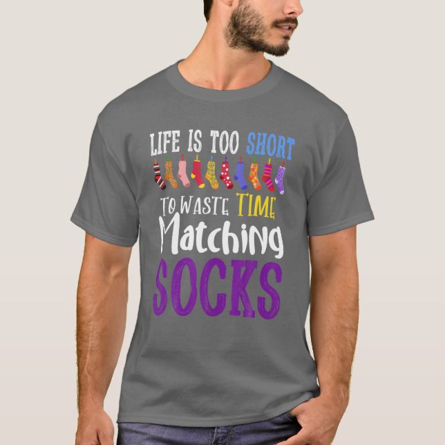Das Leben ist zu Kurz, um die Zeit zu verschwenden T-Shirt (Vorderseite)