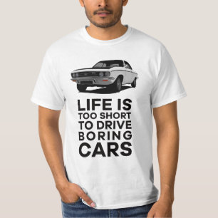 Das Leben ist zu kurz, um zu fahren - Manta A in v T-Shirt