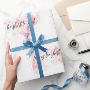 Das Leben ist zu kurz, um zu warten Geschenkpapier