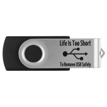 Das Leben ist zu kurz, USB- USB-Blitz sicher zu