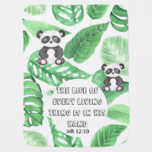 Das Leben jedes lebenden Dings Panda Baby-Decken