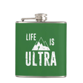 Das Leben läuft extrem. Flachmann