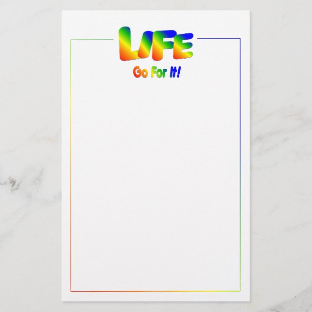 Das Leben...mach's, Stationery Briefpapier (Vorderseite)