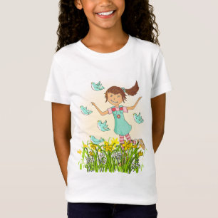 Das Leben macht Spaß! T - Shirt-Frühlingsmädchen A T-Shirt