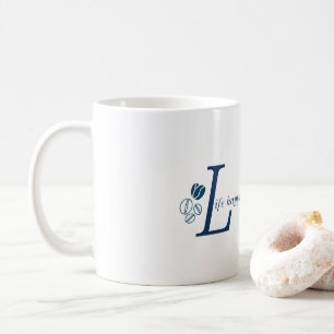 Das Leben passiert Kaffee hilft Tasse