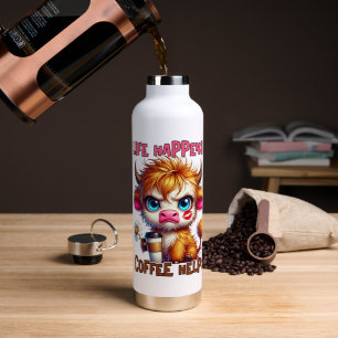 Das Leben passiert, Kaffee hilft Trinkflasche