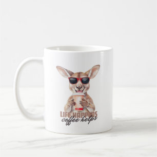 Das Leben passiert Kaffeehilfen, Aussie Style Tass Kaffeetasse