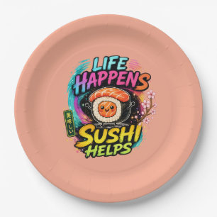 Das Leben passiert, Sushi hilft Pappteller
