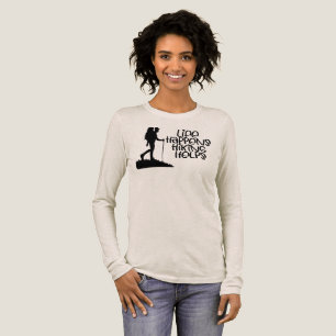 Das Leben passiert, Wandern hilft, Lustiges Wander Tri-Blend Shirt